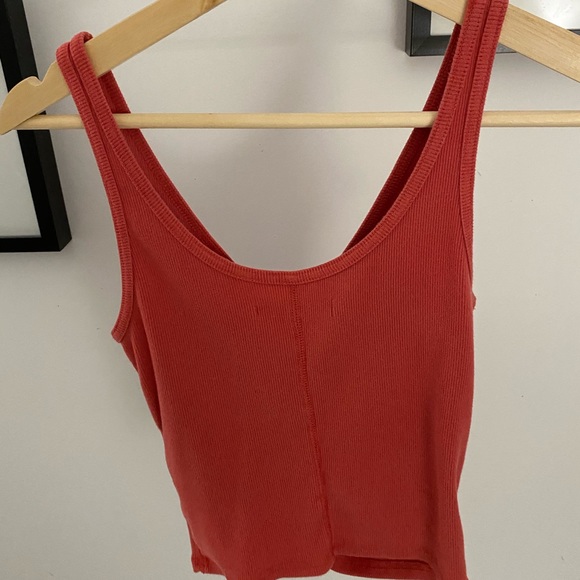 Coral A + Fitch cropped tank top - Picture 1 of 2